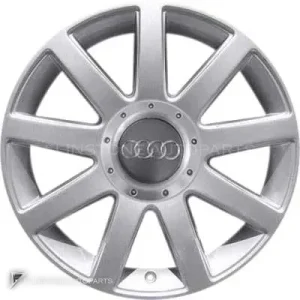 正品轮毂 Audi 9 Spoke 边框 17 英寸车型 A3 8L 颜色 Silver