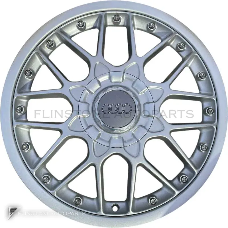 ล้อแท้นำเข้า Audi Cross Spoke ขอบ 18 นิ้ว รุ่น A8 4D สี Avus Silver