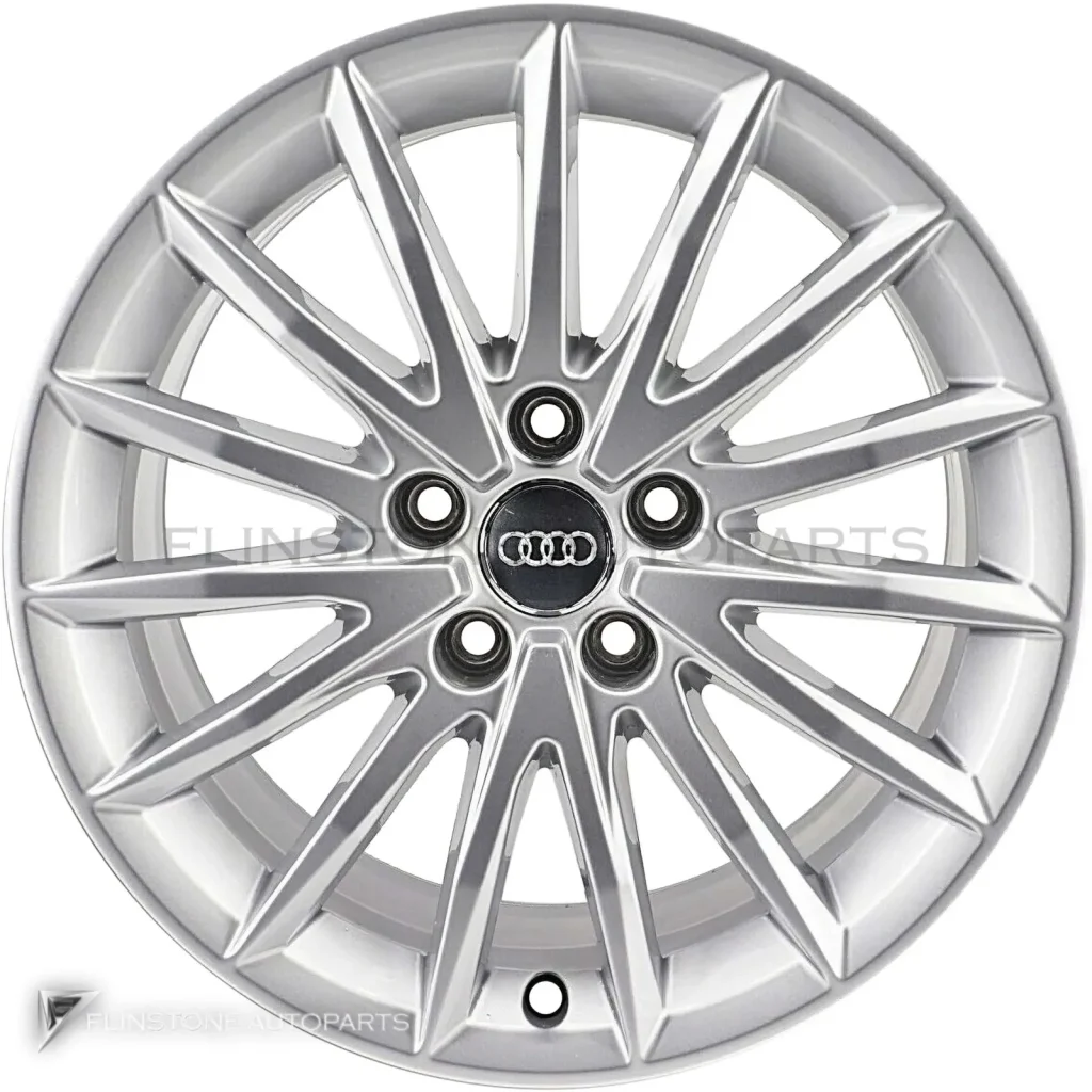 ล้อแท้ Audi Multi Spoke ขอบ 17 นิ้ว รุ่น A4 8W9 สี Diamond Silver