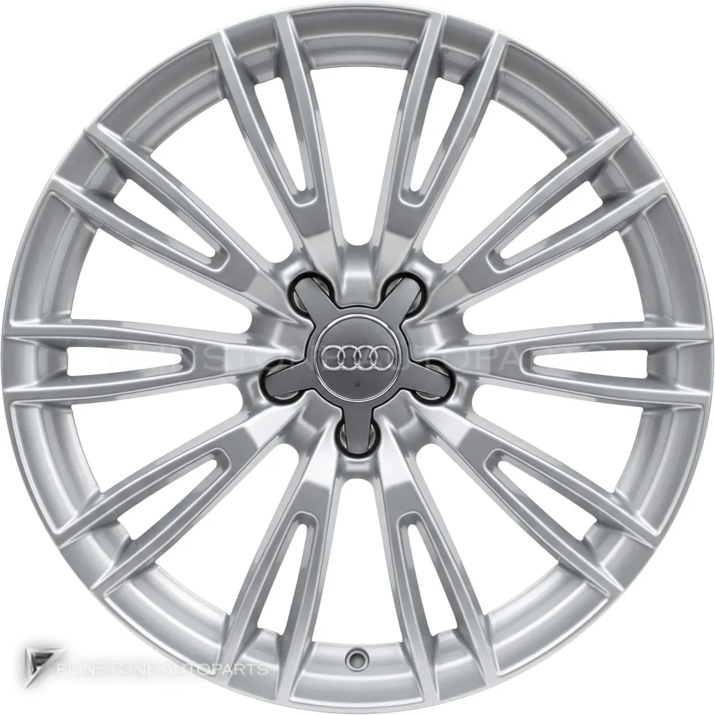 ล้อแท้นำเข้า Audi Multi Spoke ขอบ 18 นิ้ว รุ่น A8 4H สี Diamond Silver