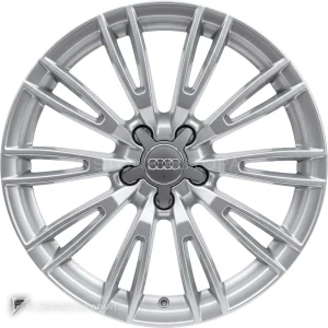 ล้อแท้ Audi Multi Spoke ขอบ 18 นิ้ว รุ่น A8 4H สี Diamond Silver