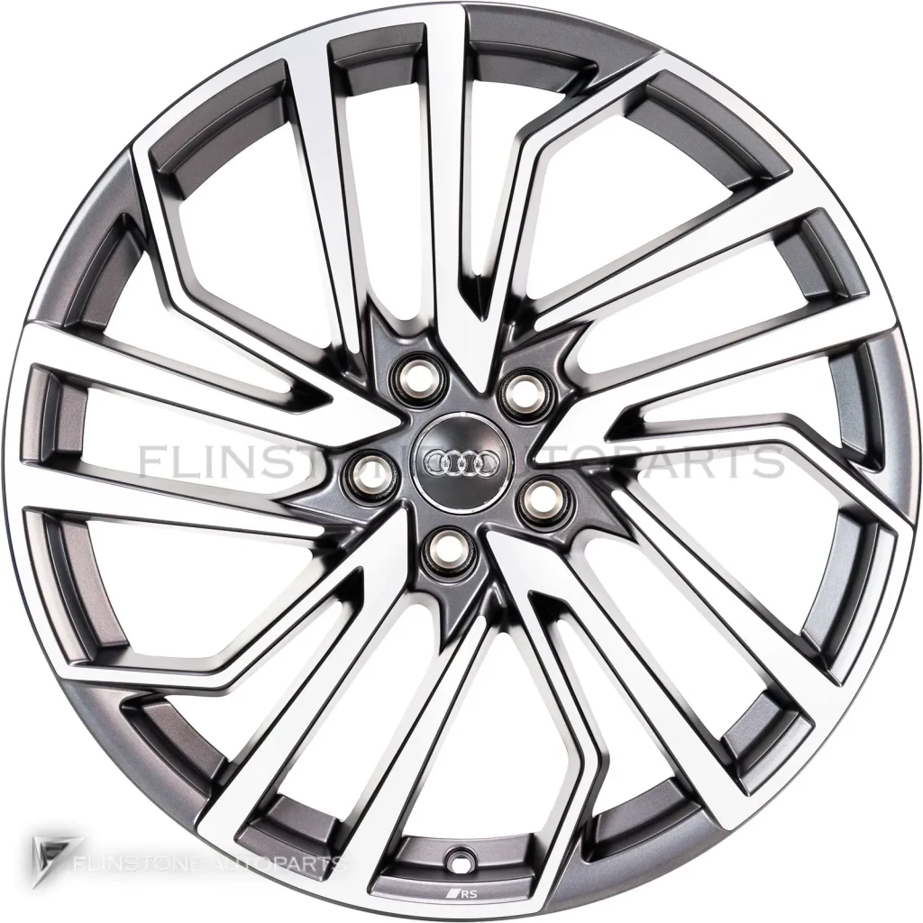 ล้อแท้ Audi RS 5 Segment Spoke ขอบ 20 นิ้ว รุ่น A7 4K8 สี Matt Black with Diamond Cut
