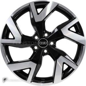 ล้อแท้ Audi RS 5 V Spoke ขอบ 19 นิ้ว รุ่น A3 8Y สี Gloss Black with Diamond Cut
