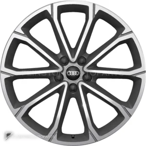ล้อแท้ Audi RS 5 V Spoke ขอบ 20 นิ้ว รุ่น Q4 89A สี Titanium Grey with Diamond Cut