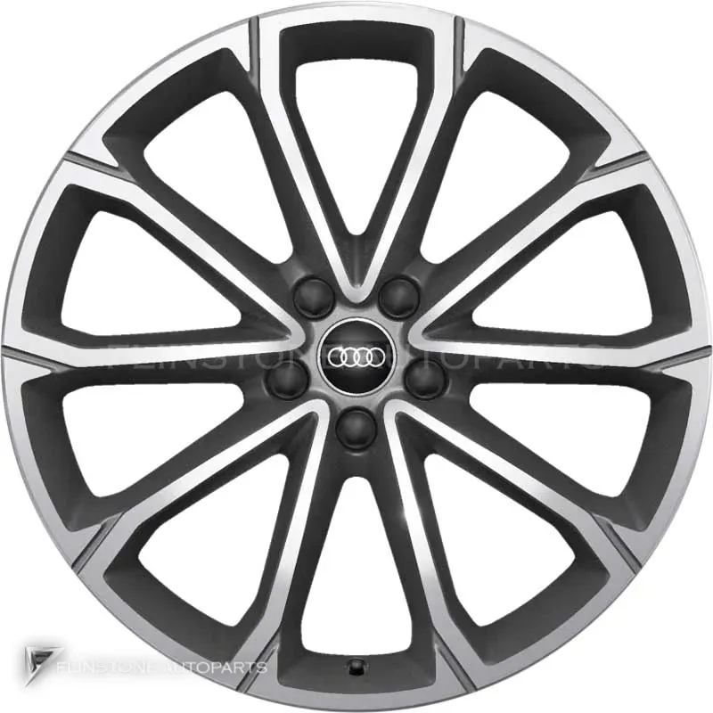 ล้อแท้นำเข้า Audi RS 5 V Spoke ขอบ 20 นิ้ว รุ่น Q4 89A สี Titanium Grey with Diamond Cut