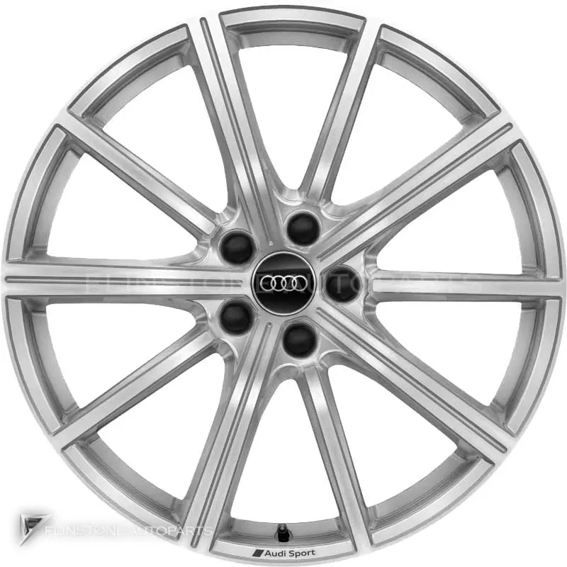 ล้อแท้นำเข้า Audi Sport 10 Spoke Star ขอบ 20 นิ้ว รุ่น Q3 83A สี Galvano Silver with Diamond Cut