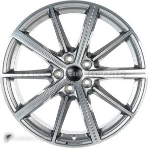 ล้อแท้ Audi Sport 10 Spoke Star ขอบ 19 นิ้ว รุ่น A4 8W สี Dark Galvanic Silver with Diamond Cut
