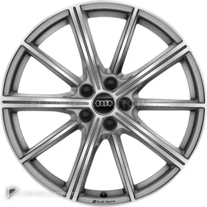 ล้อแท้ Audi Sport 10 Spoke Star ขอบ 20 นิ้ว รุ่น Q5 80A สี Galvano Silver with Diamond Cut