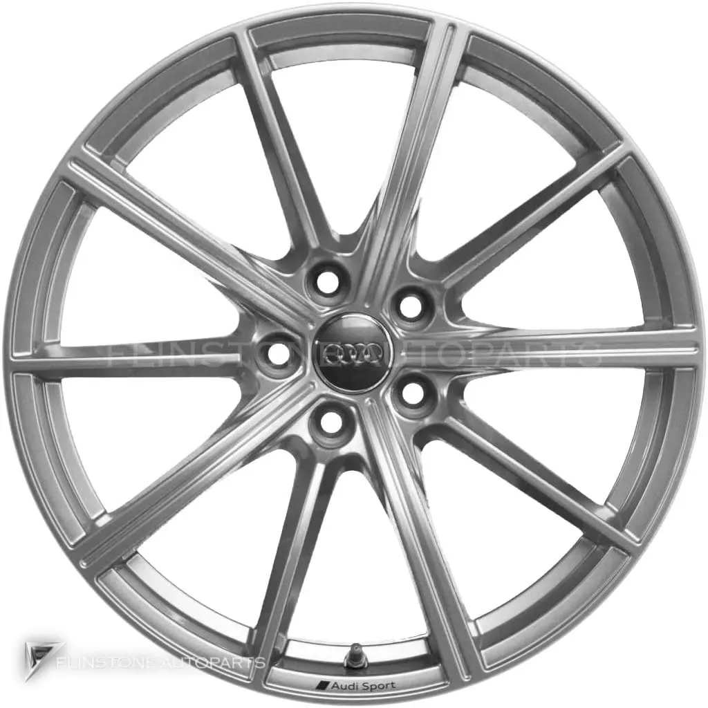 ล้อแท้นำเข้า Audi Sport 10 Spoke ขอบ 19 นิ้ว รุ่น A4 8W สี Galvano Silver