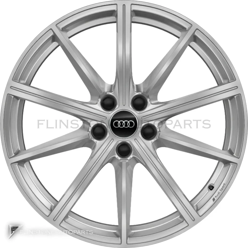 ล้อแท้นำเข้า Audi Sport 10 Star Spoke ขอบ 19 นิ้ว รุ่น A4 8W สี Galvano Silver