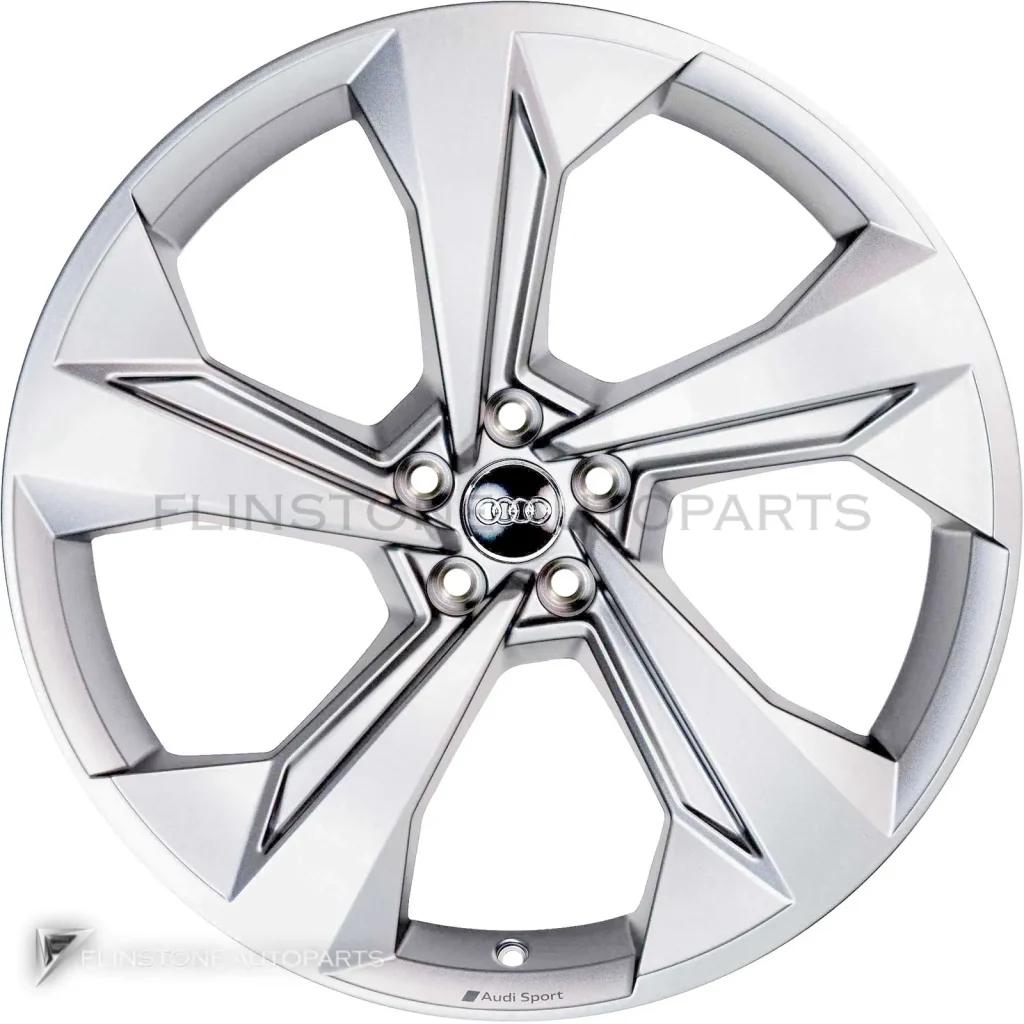 ล้อแท้นำเข้า Audi Sport 5 Arm Edge ขอบ 22 นิ้ว รุ่น Q7 4M สี Platinum Matt Grey