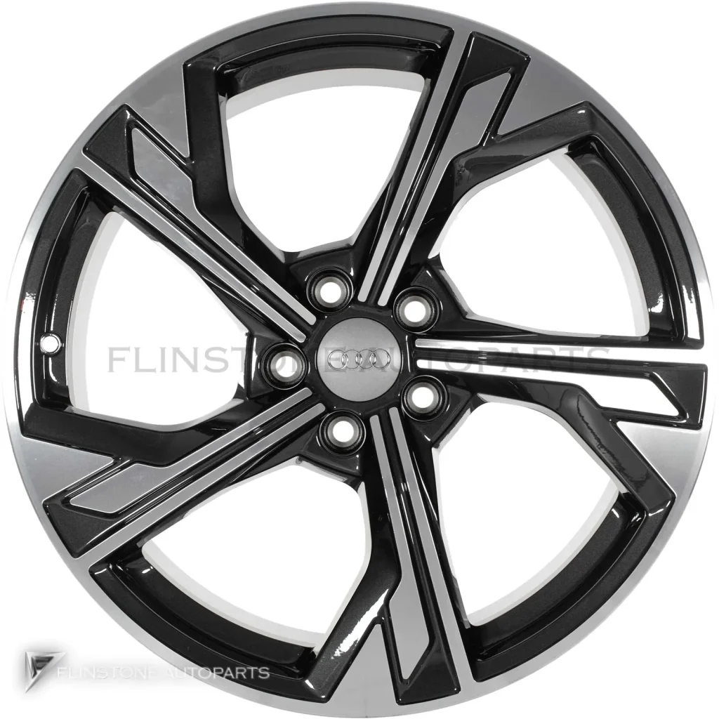 ล้อแท้นำเข้า Audi Sport 5 Arm Flag ขอบ 19 นิ้ว รุ่น A4 8W สี Anthracite Black with Diamond Cut