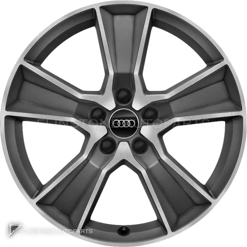 ล้อแท้นำเข้า Audi Sport 5 Arm Off Road ขอบ 18 นิ้ว รุ่น Q2 81A สี Titanium Grey with Diamond Cut
