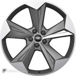 ล้อแท้ Audi Sport 5 Arm Rotor Evo ขอบ 21 นิ้ว รุ่น Q4 89A สี Titanium Grey with Diamond Cut