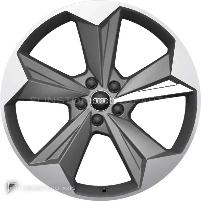 ล้อแท้นำเข้า Audi Sport 5 Arm Rotor Evo ขอบ 21 นิ้ว รุ่น Q4 89A สี Titanium Grey with Diamond Cut