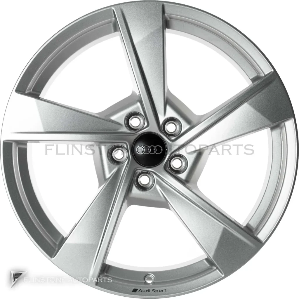 ล้อแท้นำเข้า Audi Sport 5 Arm Torsio ขอบ 19 นิ้ว รุ่น A4 8W สี Galvano Silver