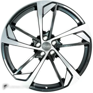 ล้อแท้ Audi Sport 5 Arm Trapezoid ขอบ 22 นิ้ว รุ่น Q7 4M สี Anthracite Black with Diamond Cut