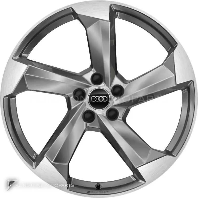 ล้อแท้ Audi Sport 5 Arm Turbine Quattro ขอบ 20 นิ้ว รุ่น A7 4K8 สี Platinum with Diamond Cut