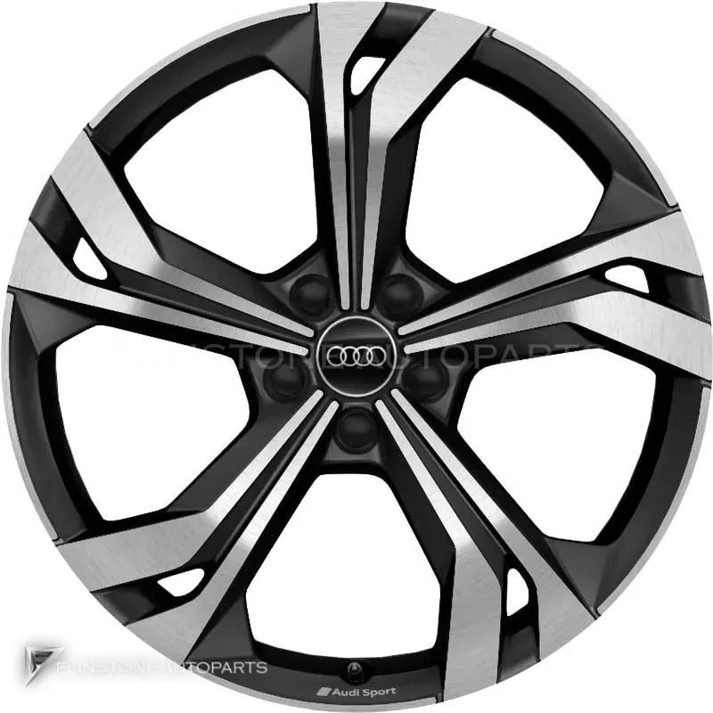 ล้อแท้นำเข้า Audi Sport 5 Double Spoke Rotor ขอบ 20 นิ้ว รุ่น Q3 83A สี Matt Black with Diamond Cut