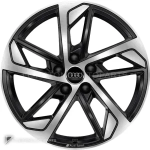 ล้อแท้ Audi Sport 5 Double ขอบ 18 นิ้ว รุ่น A3 8V สี Anthracite Black with Diamond Cut