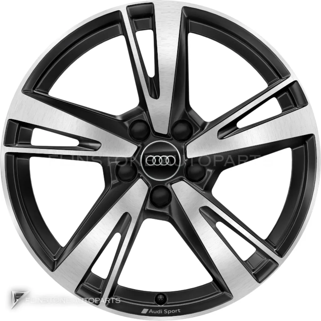 ล้อแท้นำเข้า Audi Sport 5 Double ขอบ 18 นิ้ว รุ่น A3 8Y สี Anthracite Black with Diamond Cut