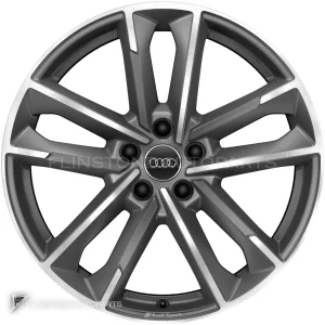 ล้อแท้ Audi Sport 5 Twin Arm ขอบ 19 นิ้ว รุ่น A4 8W สี Titanium Grey with Diamond Cut