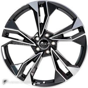ล้อแท้ Audi Sport 5 Twin Spoke Polygon ขอบ 20 นิ้ว รุ่น A4 8W สี Anthracite Black with Diamond Cut