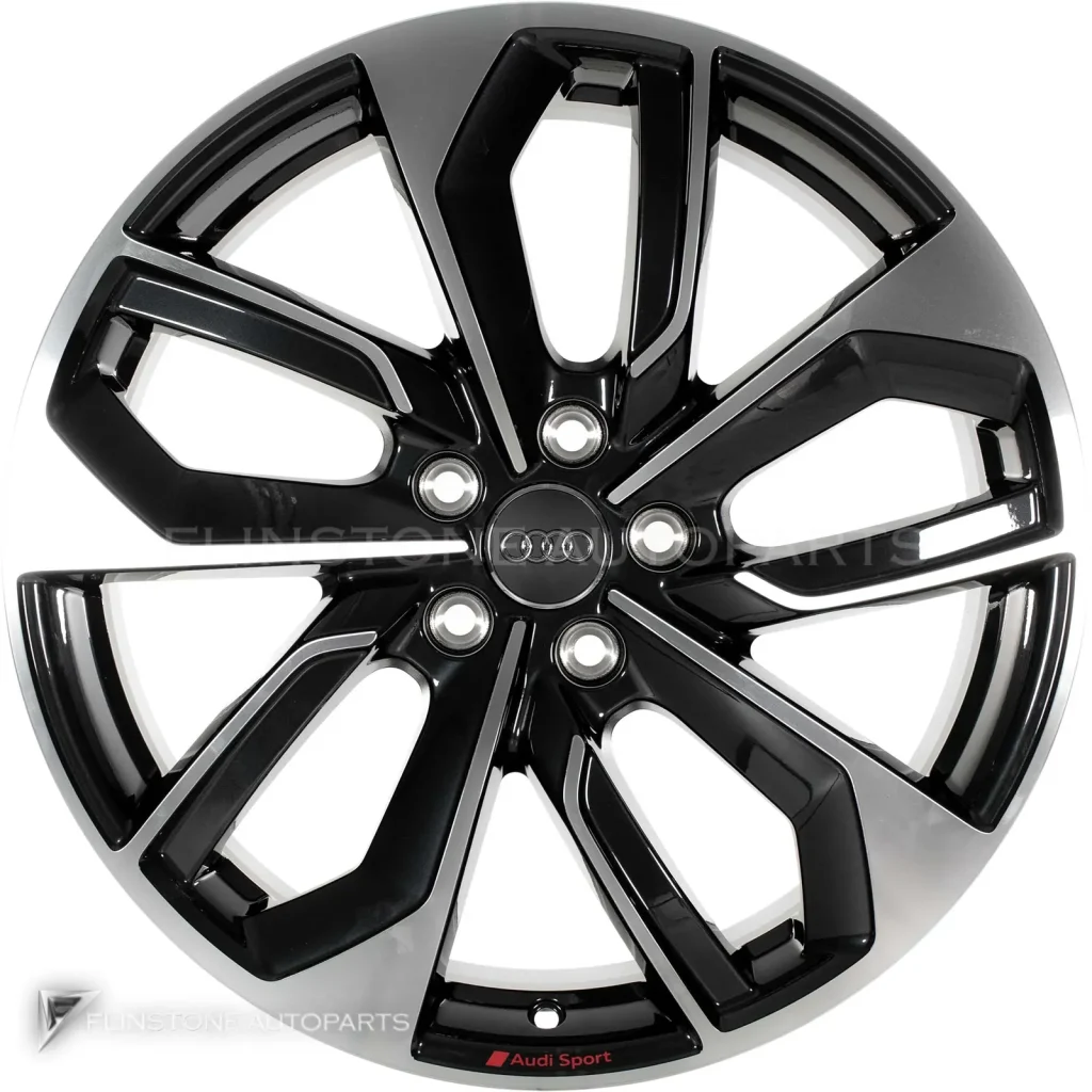 ล้อแท้นำเข้า Audi Sport 5 Twin Spoke ขอบ 19 นิ้ว รุ่น A3 8Y สี Anthracite Black with Diamond Cut