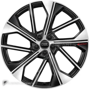 ล้อแท้ Audi Sport 5 V Spoke Offset ขอบ 21 นิ้ว รุ่น Q5 80A สี Anthracite Black with Diamond Cut
