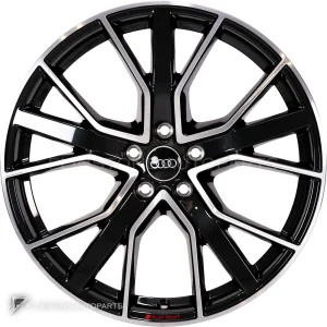 ล้อแท้ Audi Sport 5 V Spoke Star ขอบ 20 นิ้ว รุ่น Q5 80A สี Anthracite Black with Diamond Cut