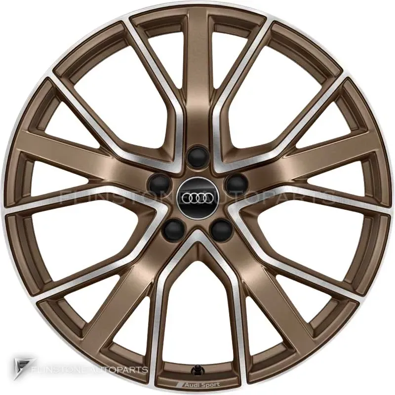 ล้อแท้นำเข้า Audi Sport 5 V Spoke Star ขอบ 20 นิ้ว รุ่น TT 8S สี Matt Bronze with Diamond Cut