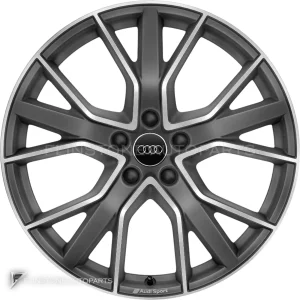 ล้อแท้ Audi Sport 5 V Spoke Star ขอบ 20 นิ้ว รุ่น A6 4K สี Titanium Grey with Diamond Cut