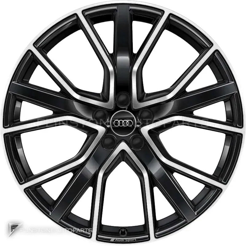 ล้อแท้ Audi Sport 5 V Spoke Star ขอบ 20 นิ้ว รุ่น TT 4N สี Anthracite Black with Diamond Cut