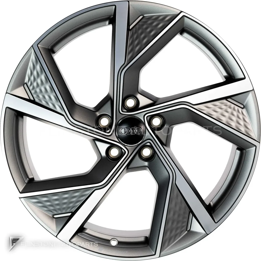ล้อแท้นำเข้า Audi Sport 5 Y Arm Structure ขอบ 19 นิ้ว รุ่น A3 8Y สี Titanium Grey with Diamond Cut