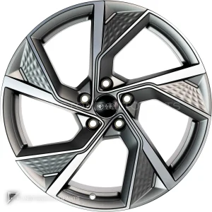 ล้อแท้ Audi Sport 5 Y Arm Structure ขอบ 19 นิ้ว รุ่น A3 8Y สี Titanium Grey with Diamond Cut