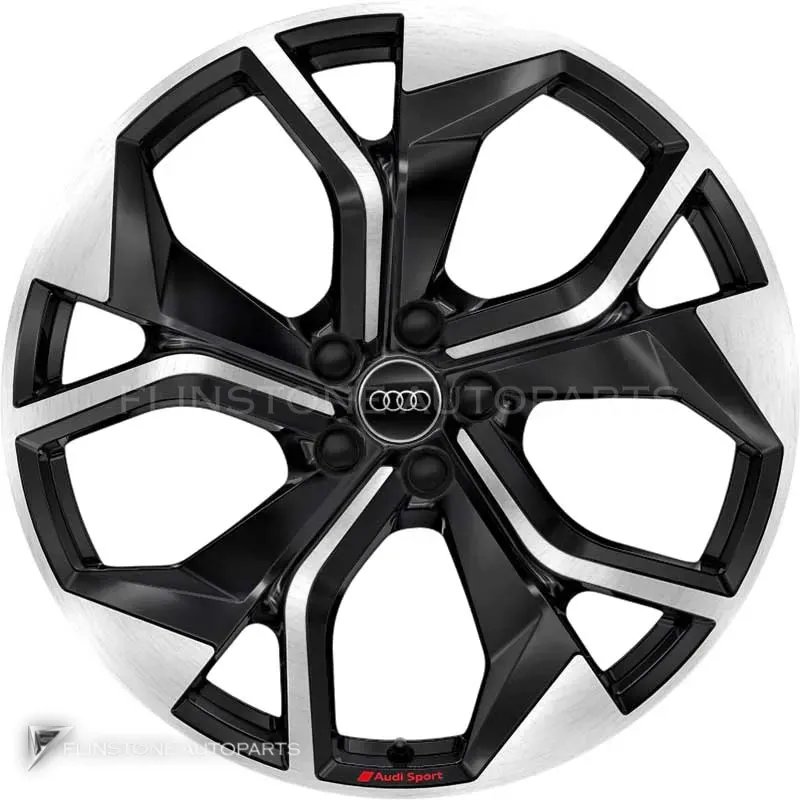 ล้อแท้นำเข้า Audi Sport 5 Y Spoke ขอบ 21 นิ้ว รุ่น Q8 4KE สี Anthracite Black with Diamond Cut