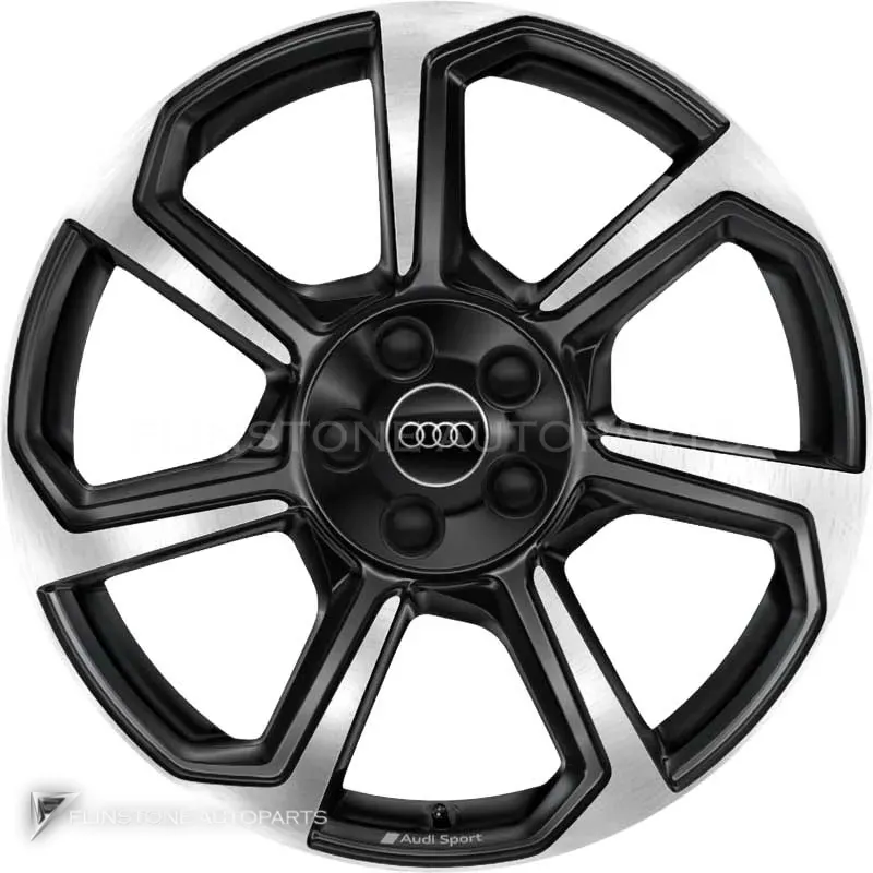ล้อแท้นำเข้า Audi Sport 7 Spoke Rotor ขอบ 19 นิ้ว รุ่น Q3 83A สี Anthracite Black with Diamond Cut