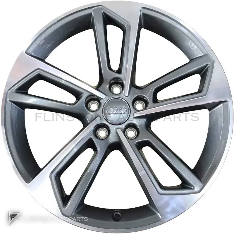ล้อแท้นำเข้า Audi Trapezoid Spoke ขอบ 18 นิ้ว รุ่น A4 8W สี Graphite Grey with Diamond Cut