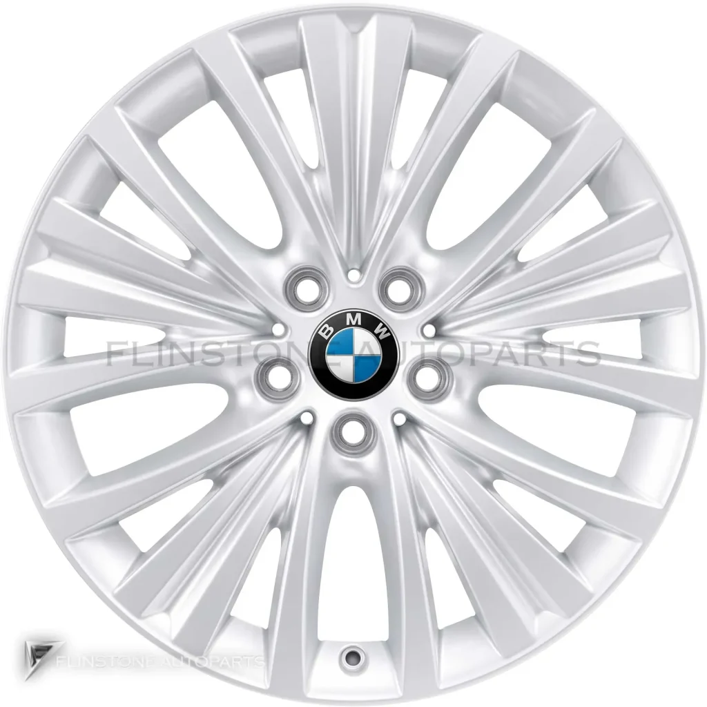 正品轮毂 BMW 448 边框 19 英寸颜色 Reflex Silver with Bright Turned