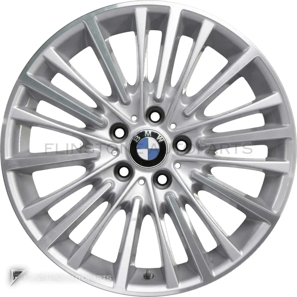 正品轮毂 BMW 455 边框 19 英寸颜色 Reflex Silver with Bright Turned