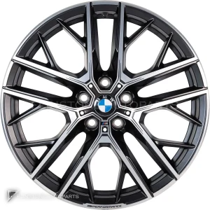 ล้อแท้ BMW 555M ขอบ 19 นิ้ว สี Jet Black Matt with Bright Turned