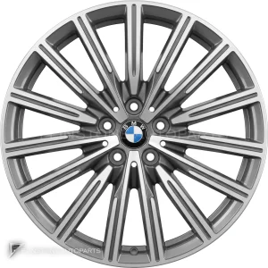 ล้อแท้ BMW 644 ขอบ 19 นิ้ว สี Ferric Grey with Bright Turned