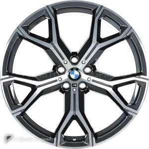 Genuine Wheels BMW 741M trim 21 inch Colour Orbit Grey with Bright Turned