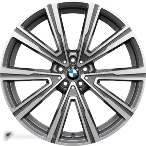 Genuine Wheels BMW 746I trim 22 inch Colour Orbit Grey with Bright Turned