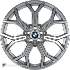 Genuine Wheels BMW 753 trim 21 inch Colour Ferric Grey with Bright Turned