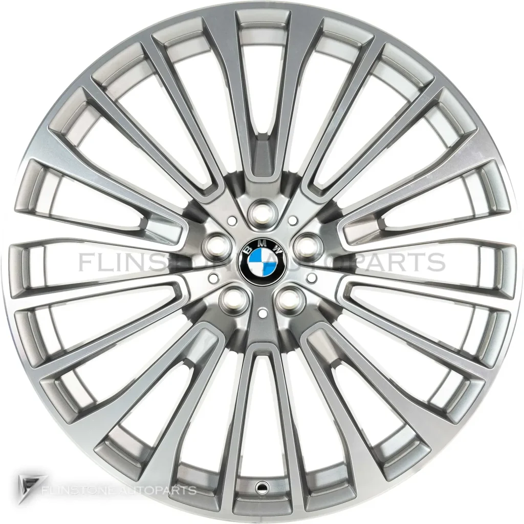 正品轮毂 BMW 757 边框 22 英寸颜色 Ferric Grey with Bright Turned
