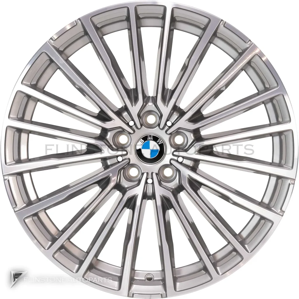 ล้อแท้นำเข้า BMW 777 ขอบ 20 นิ้ว สี Ferric Grey with Bright Turned