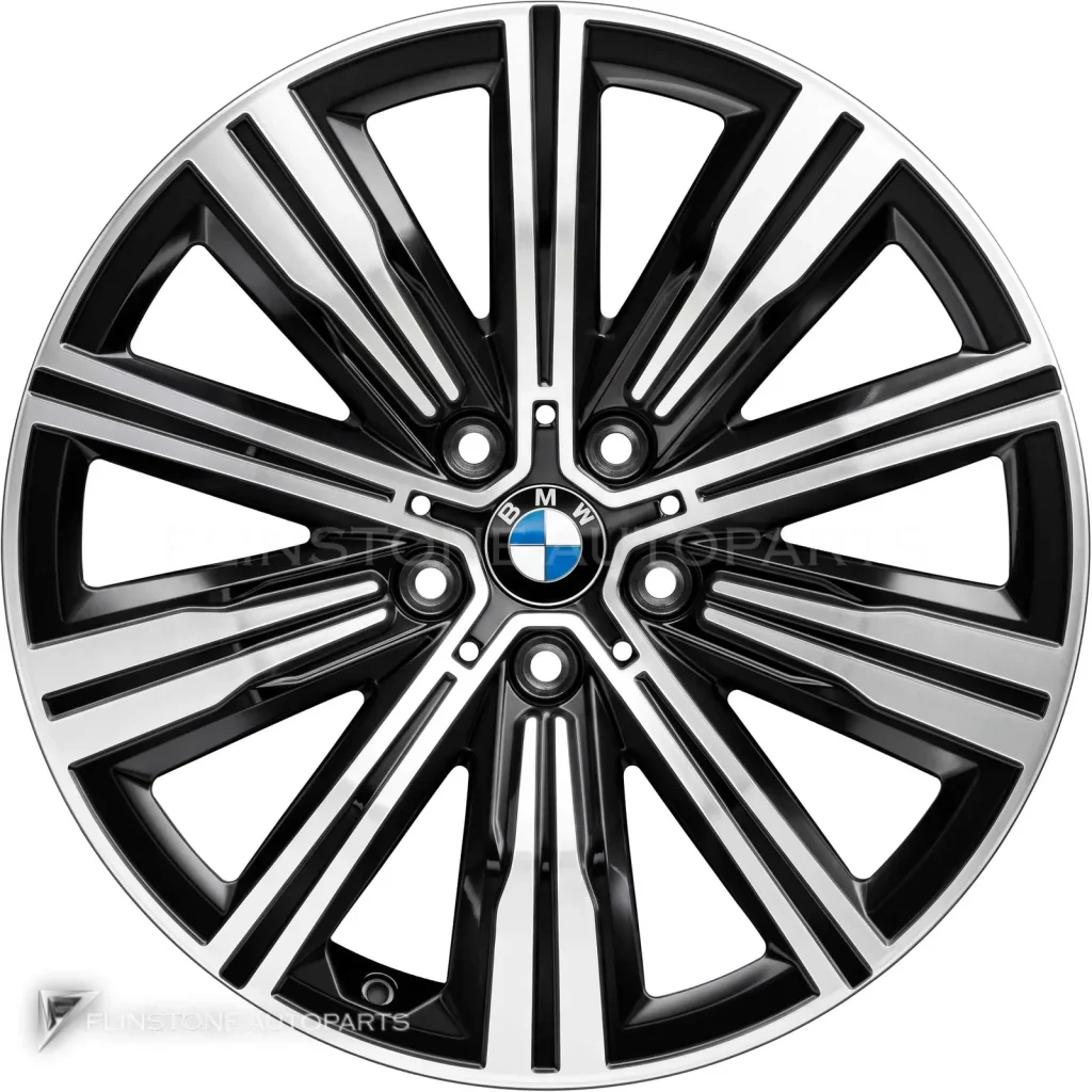 ล้อแท้นำเข้า BMW 782 ขอบ 18 นิ้ว สี Jet Black with Bright Turned