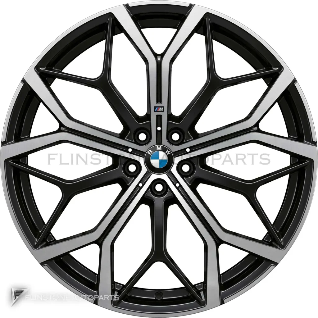 ล้อแท้นำเข้า BMW 785M ขอบ 22 นิ้ว สี Jet Black Matt with Bright Turned