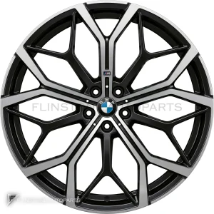 ล้อแท้ BMW 785M ขอบ 22 นิ้ว สี Jet Black Matt with Bright Turned